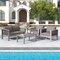 Aluminum Patio Armchair with Thick Cushions for Comfort - 31"L x 27.5"W x 24.5"H